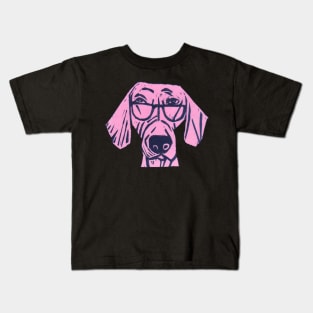 Dog, Glad, The Intelligent, In the Pink. Kids T-Shirt